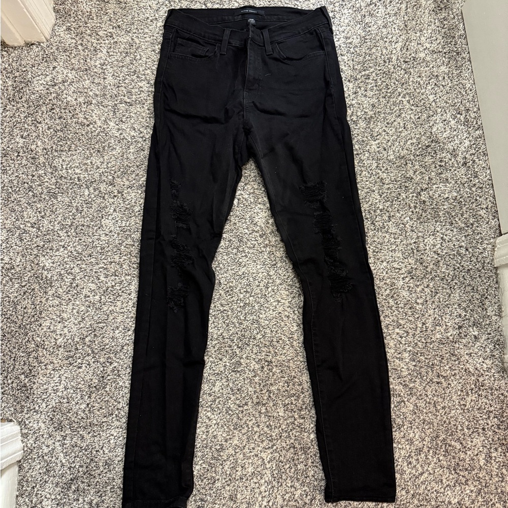 Black Flying Monkey Distressed Skinny Jeans - Sz 27